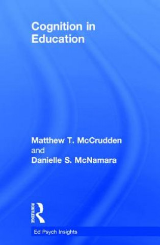 Knjiga Cognition in Education Matthew T. McCrudden