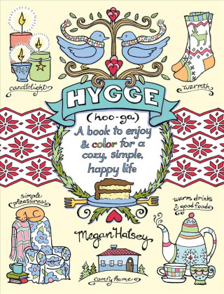 Carte Hygge Adult Coloring Book Megan Halsey