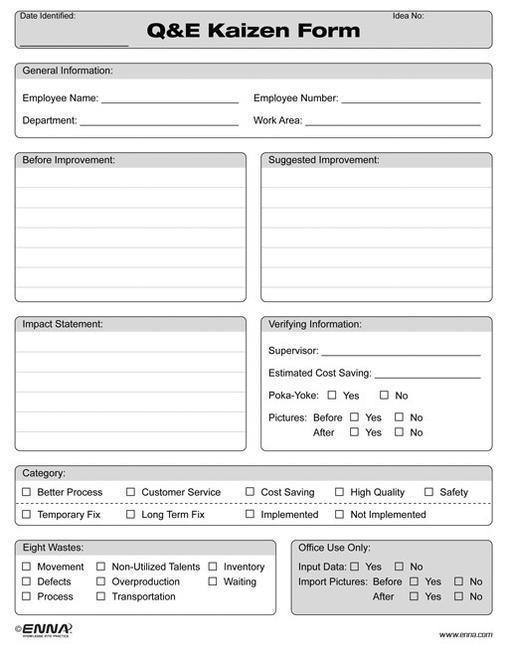 Βιβλίο Quick and Easy Kaizen Forms Enna