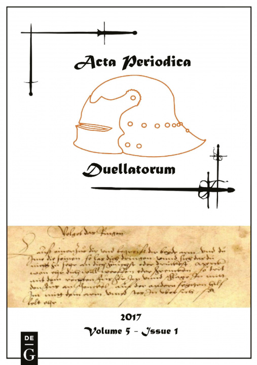 Könyv Acta Periodica Duellatorum (vol. 5, issue 1) Daniel Jaquet