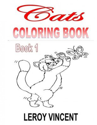 Book Cats Coloring Book Leroy Vincent