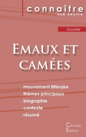 Carte Fiche de lecture Emaux et Camees de Theophile Gautier (Analyse litteraire de reference et resume complet) Théophile Gautier