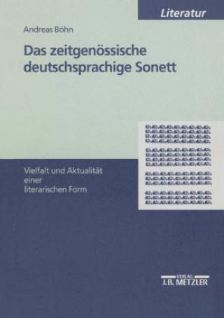 Kniha Das zeitgenossische deutschsprachige Sonett Andreas Bohn