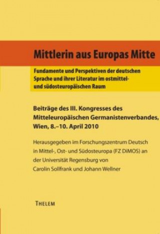 Libro Tagungsband zur dritten Tagung des Mitteleuropäischen Germanistenverbandes Hermann Scheuringer