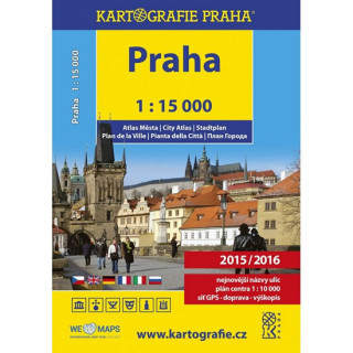 Tlačovina Praha 1:15 000 atlas města 