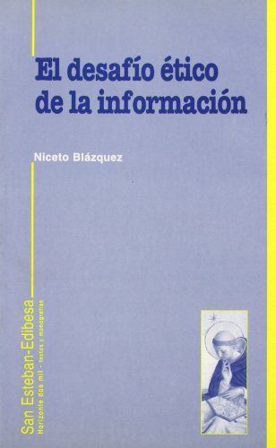 Książka El desafío ético de la información Niceto Blázquez