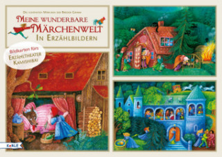 Joc / Jucărie Meine wunderbare Märchenwelt in Erzählbildern. Bildkarten fürs Erzähltheater Kamishibai Jacob Grimm