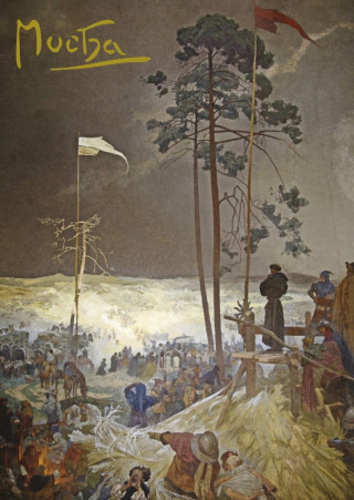 Papírenské zboží Pohled Alfons Mucha – Schůzka na Křížká 