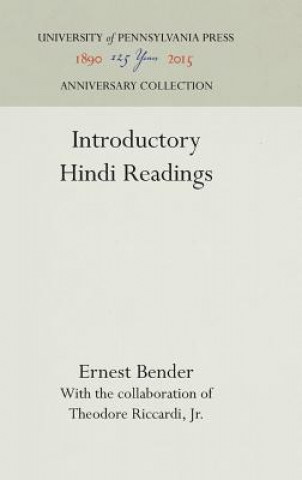 Könyv Introductory Hindi Readings Ernest Bender