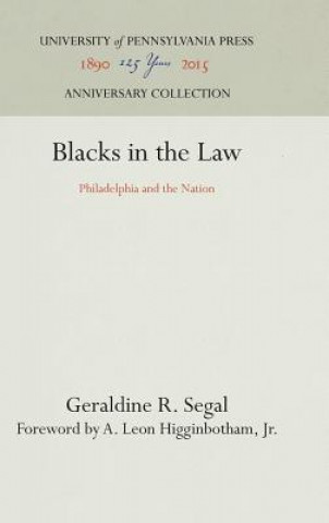 Knjiga Blacks in the Law Geraldine R. Segal