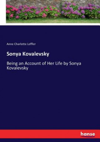 Book Sonya Kovalevsky Anne Charlotte Leffler