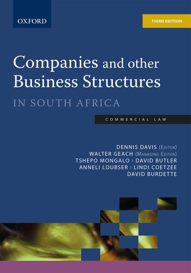 Carte Companies & Other Business Structures 3e Dennis Davis