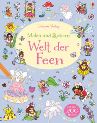 Knjiga Malen und Stickern: Welt der Feen Jessica Greenwell