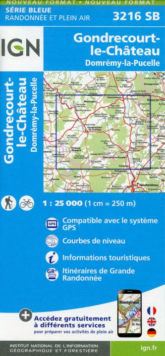 Nyomtatványok Gondrecourt-le-Chateau Domrémy-la-Pucelle1:25000 