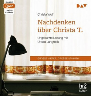 Audio Nachdenken über Christa T., 1 Audio-CD, 1 MP3 Christa Wolf