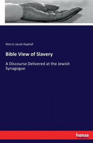 Book Bible View of Slavery Morris Jacob Raphall