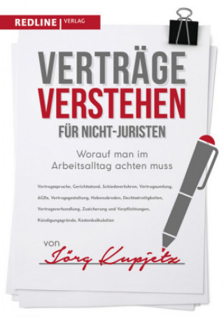 Kniha Verträge verstehen für Nicht-Juristen Jörg Kupjetz