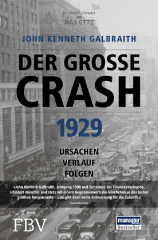 Kniha Der große Crash 1929 John Kenneth Galbraith
