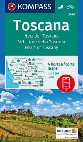 Nyomtatványok Toscana 2440 NKOM 1:50T KOMPASS-Karten GmbH