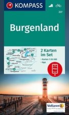 Nyomtatványok KOMPASS Wanderkarte 227 Burgenland Kompass-Karten Gmbh