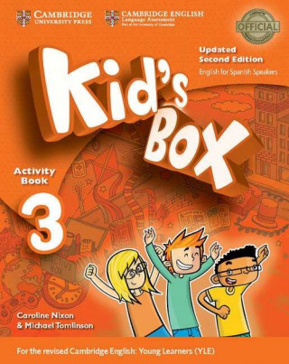 Libro Kid's Box Level 3 Activity Book with CD ROM and My Home Booklet Updated English for Spanish Speakers Caroline Nixon