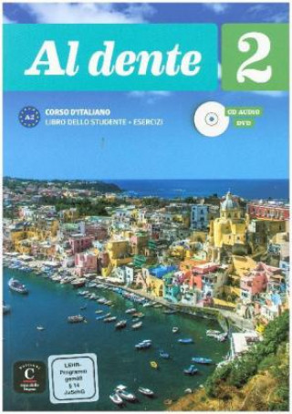 Carte Al dente 2 (A2). Internationale Ausgabe. Libro dello studente + esercizi + CD + DVD 