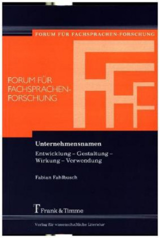 Knjiga Unternehmensnamen Fabian Fahlbusch