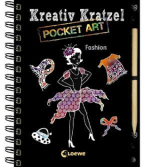 Carte Kreativ-Kratzel Pocket Art: Fashion Katja Jäger