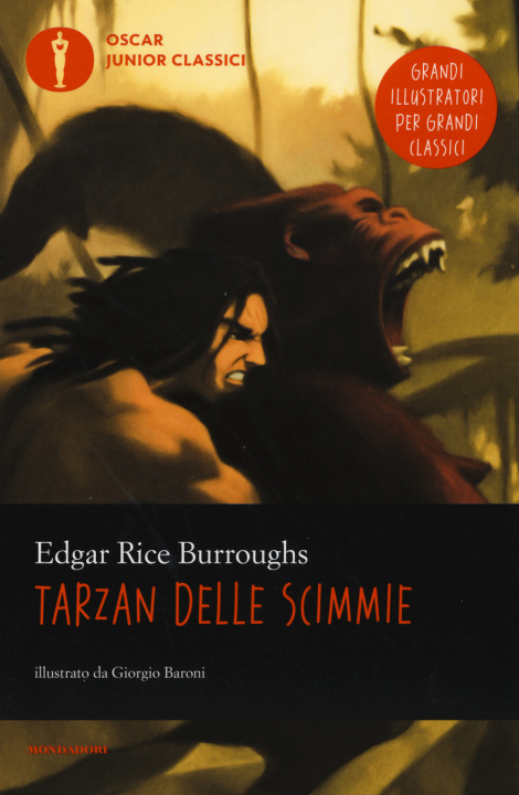 Kniha Tarzan delle scimmie Edgar R. Burroughs