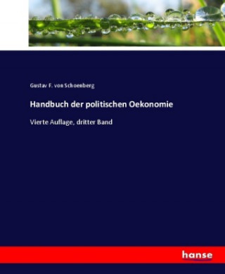 Carte Handbuch der politischen Oekonomie Gustav F. von Schoenberg
