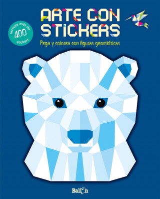 Книга Arte con stickers - Oso polar 