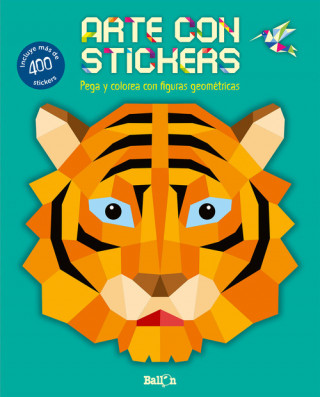 Kniha Arte con stickers - Tigre 