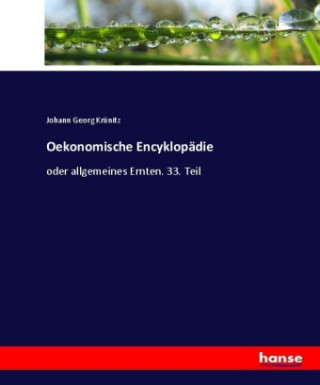 Knjiga Oekonomische Encyklopadie Johann Georg Krünitz