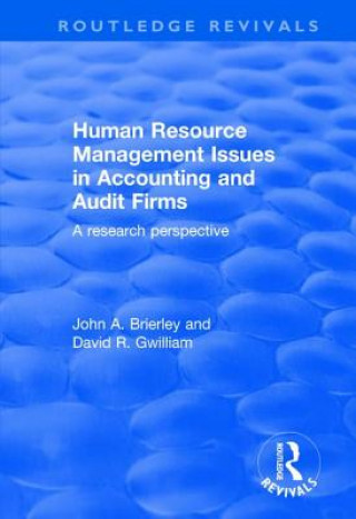 Kniha Human Resource Management Issues in Accounting and Auditing Firms John A. Brierley