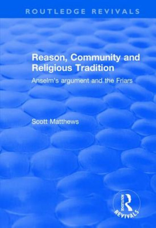 Book Reason, Community and Religious Tradition Scott Matthews