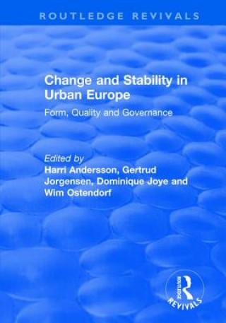 Libro Change and Stability in Urban Europe Gertrud Jorgensen