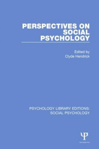 Libro Perspectives on Social Psychology Clyde Hendrick
