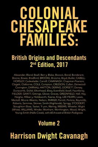 Book Colonial Chesapeake Families HAR DWIGHT CAVANAGH