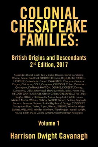 Kniha Colonial Chesapeake Families HAR DWIGHT CAVANAGH