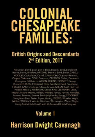 Book Colonial Chesapeake Families HAR DWIGHT CAVANAGH