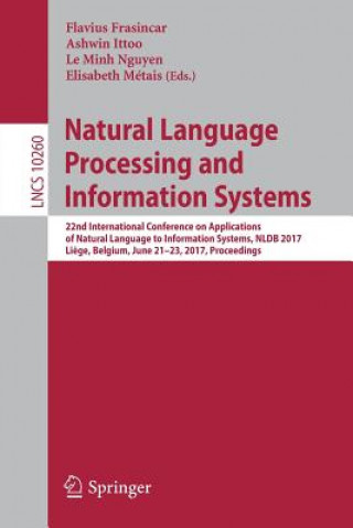 Libro Natural Language Processing and Information Systems Flavius Frasincar