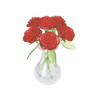 Játék 6 rote Rosen in der Vase (Puzzle) 