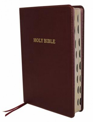 Carte KJV, Thinline Bible, Large Print, Imitation Leather, Burgundy, Indexed, Red Letter Edition Thomas Nelson