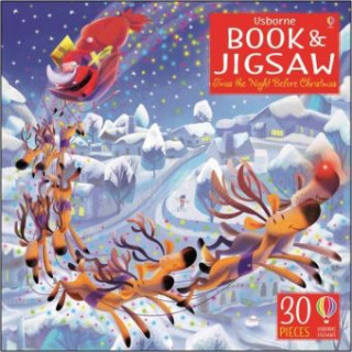 Könyv Usborne Book and Jigsaw 'Twas the night before Christmas Lesley Sims