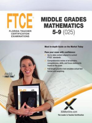 Книга 2017 FTCE Middle Grades Math 5-9 (025) Sharon A. Wynne