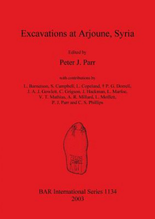 Kniha Excavations at Arjourne Syria Peter J. Parr