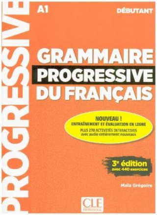 Carte Grammaire progressive du français - Niveau débutant. Buch + Audio-CD Maïa Grégoire