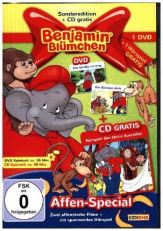 Filmek Benjamin Blümchen - Das Affen-Spezial, 1 DVD + 1 Audio-CD Benjamin Blümchen