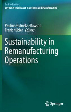 Könyv Sustainability in Remanufacturing Operations Paulina Golinska-Dawson