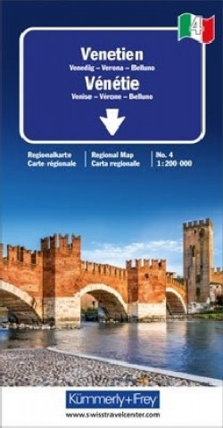 Tlačovina Strassenkarte Italien Blatt 4: Venetien 